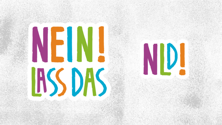 Nein, lass das! e.V. Logos